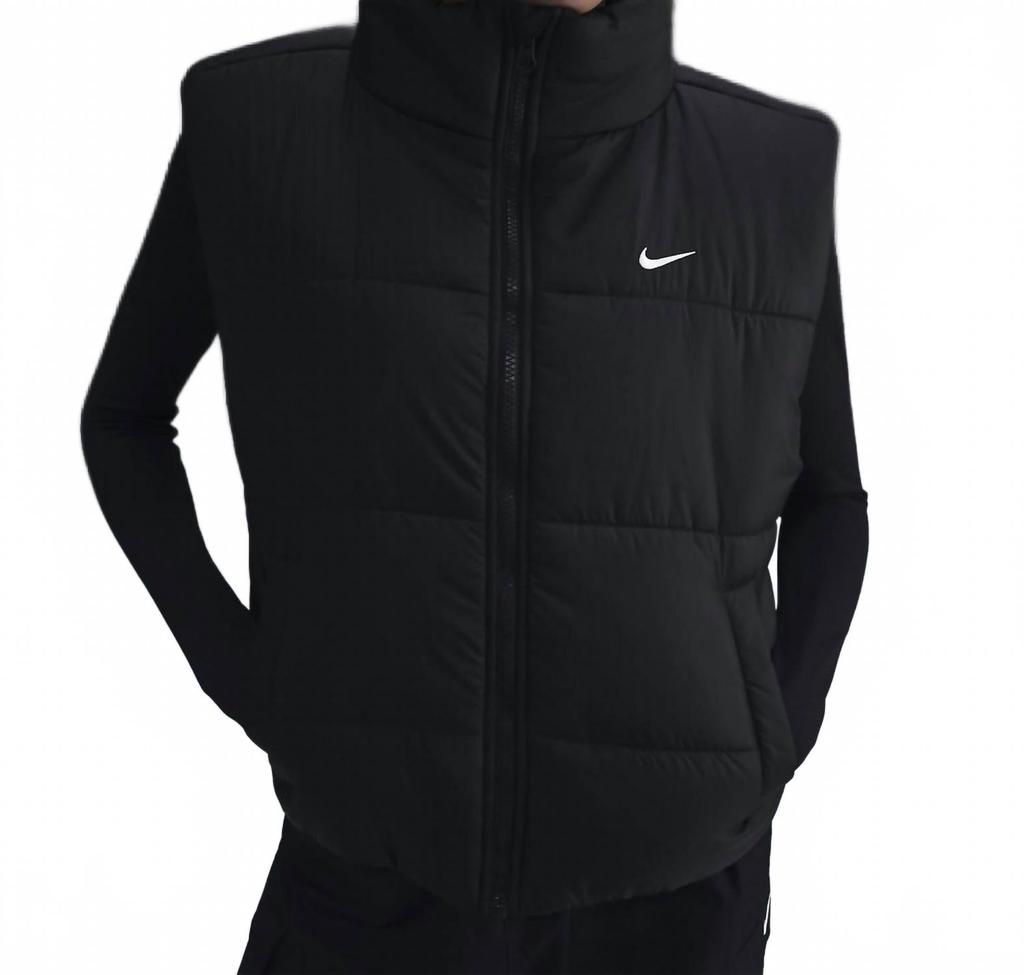 womens nike gilet black