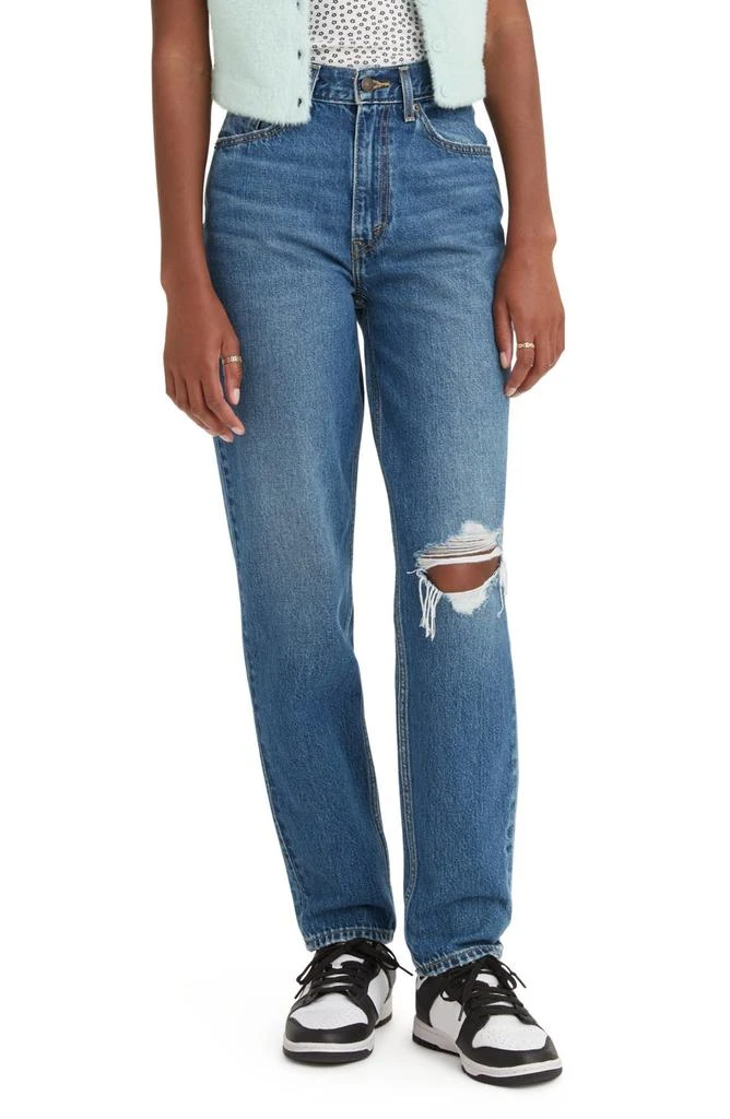 Levi's '80s Ripped High Waist Mom Jeans 1