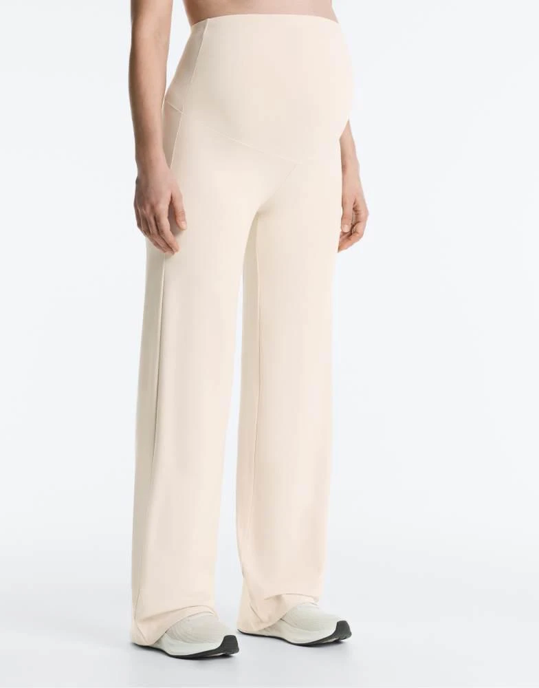 OYSHO OYSHO Maternity comfortlux straight-leg trousers in beige 4