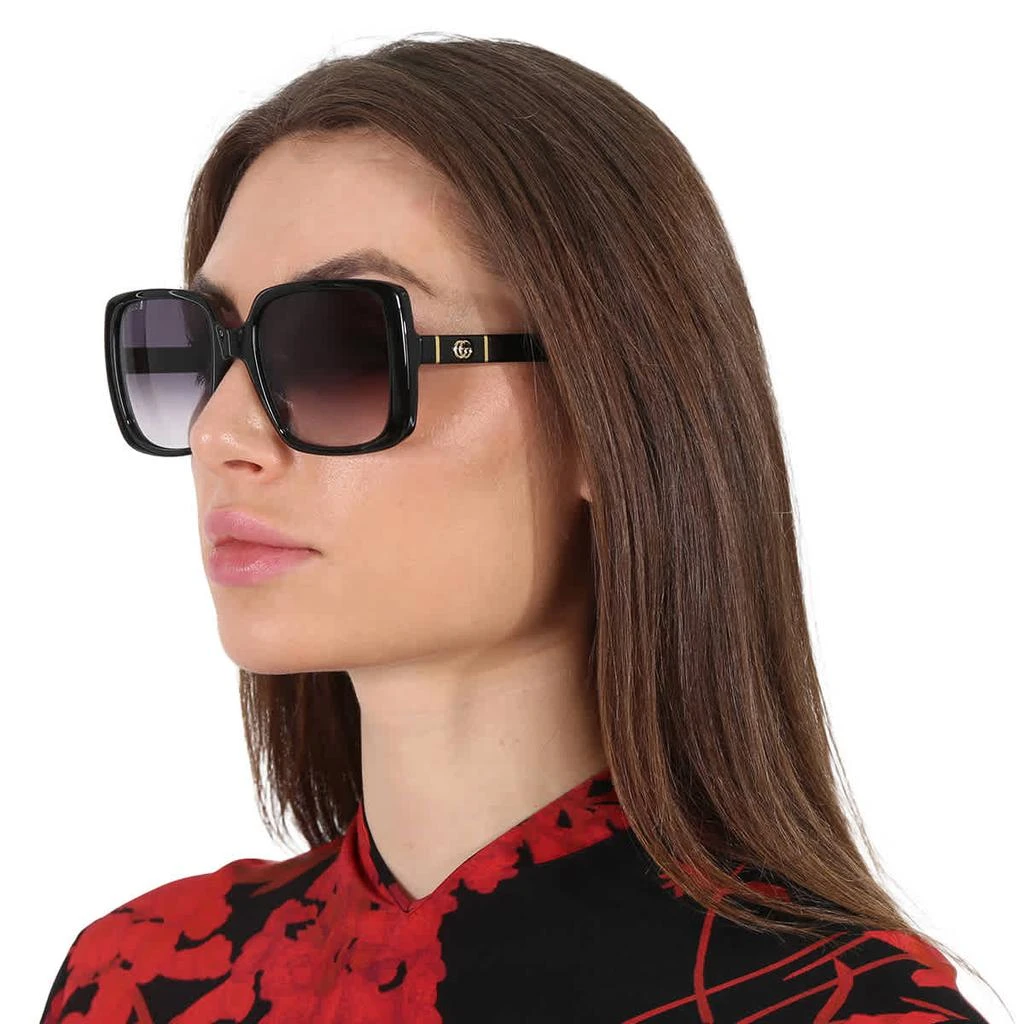 Gucci Grey Gradient Square Ladies Sunglasses GG0632S 001 56 2