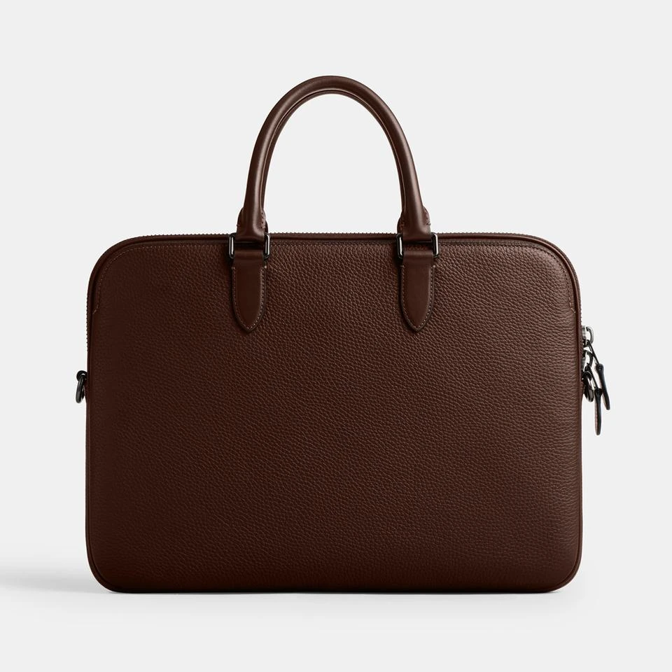 Coach Coach Gotham Pebble-Grain Leather Slim Briefcase 3