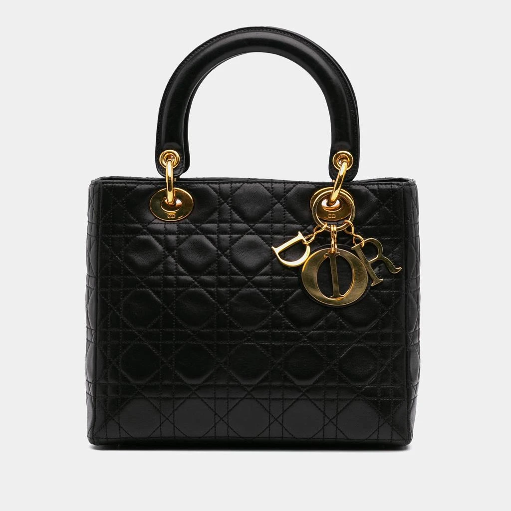 Dior Dior Black Medium Lambskin Cannage Lady Dior 1