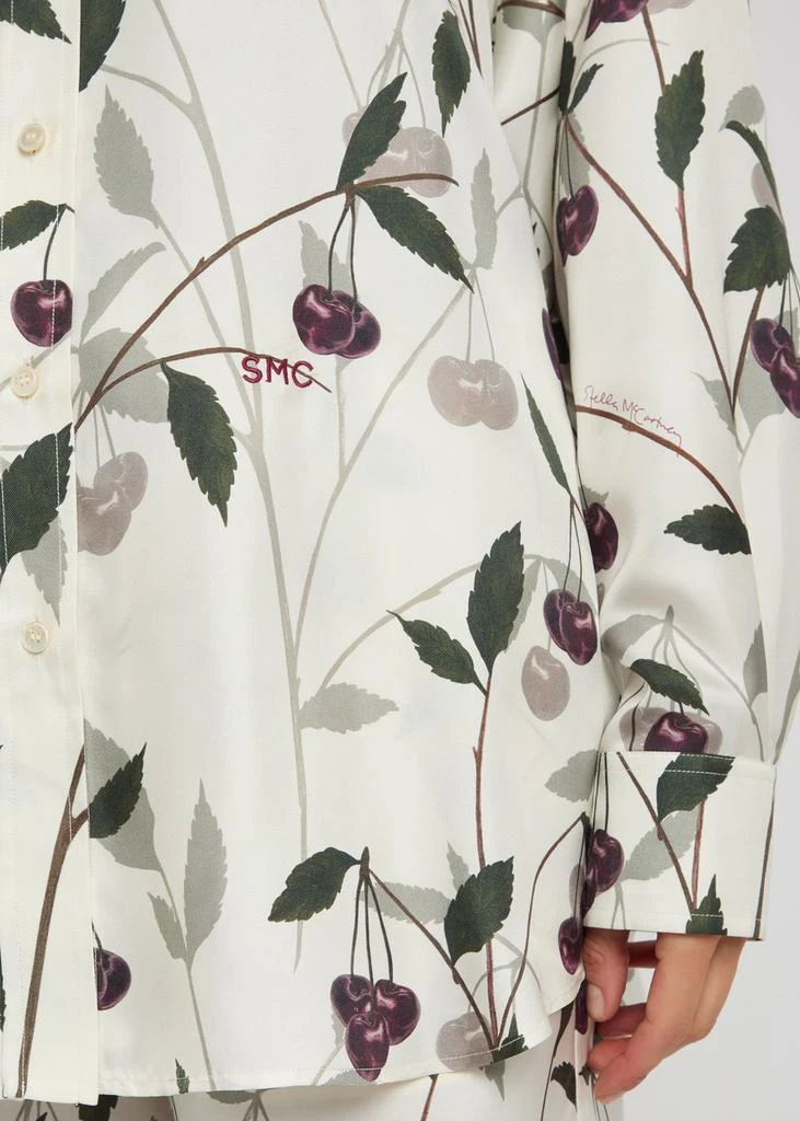 Stella McCartney Cherry-print silk shirt 5