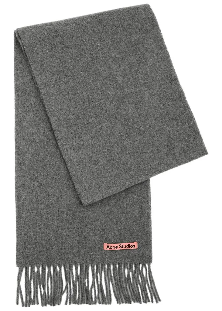 Acne Studios Canada fringed wool scarf 1