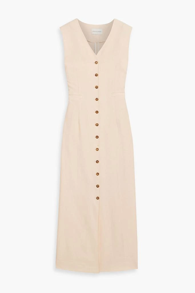 Loulou Studio Idika wool-twill midi dress 1