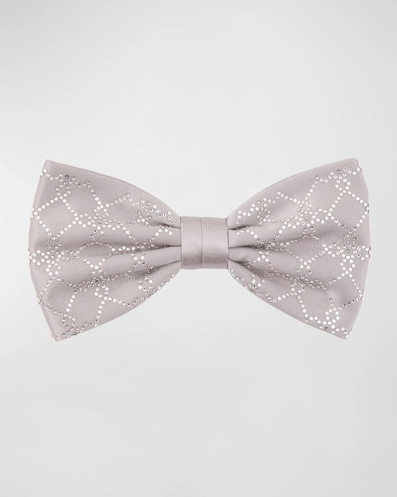 Stefano Ricci Men's Silk Rhinestone Bow Tie 1