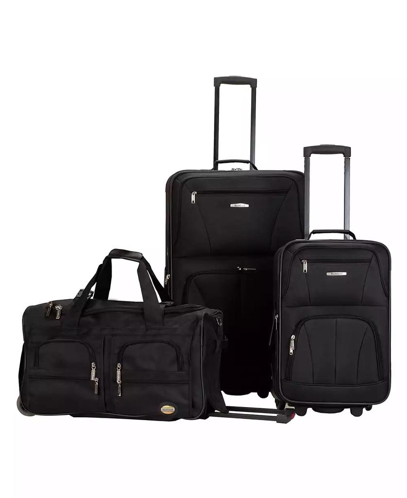 Rockland 3-Pc. Softside Luggage Set