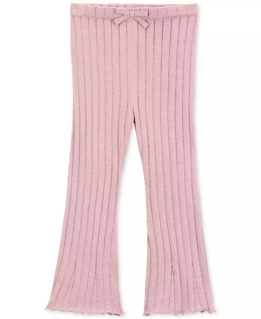 Carter's Toddler Girls Sweater-Knit Cotton Pull-On Flare Pants 1