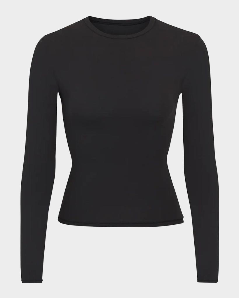SKIMS Fits Everybody Long-Sleeve Crewneck T-Shirt