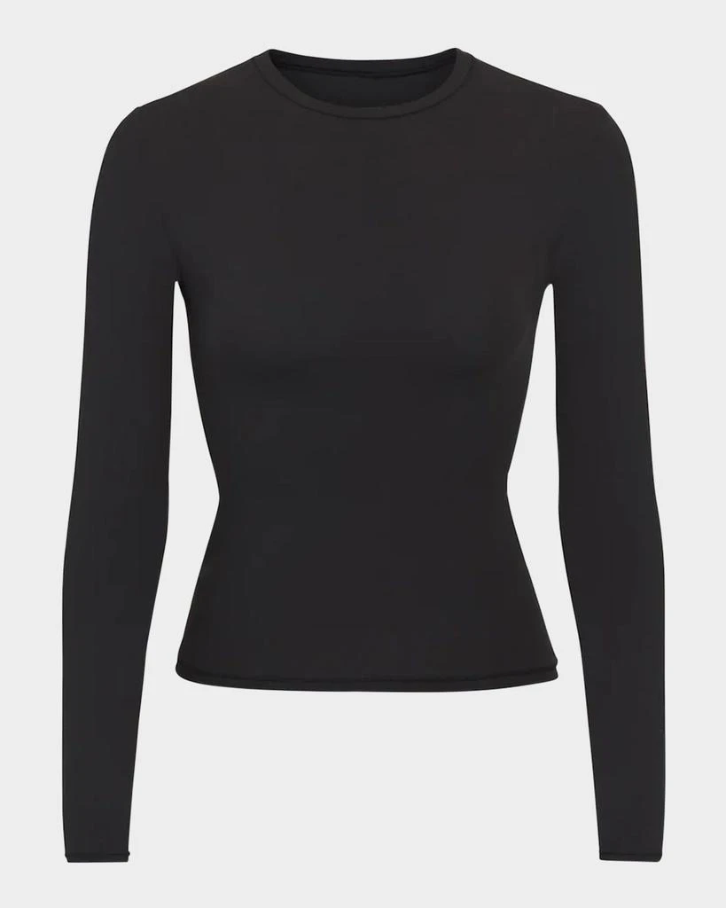 SKIMS Fits Everybody Long-Sleeve Crewneck T-Shirt 1