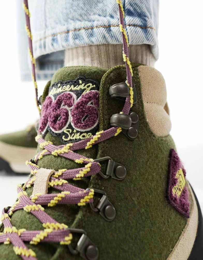 The North Face The North Face Back-To-Berkeley IV waterproof hiking boots in olive green 2