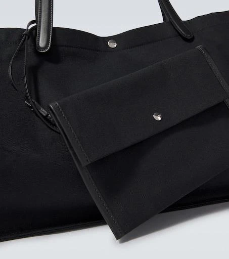 The Row Idaho XL leather-trimmed canvas tote bag 6