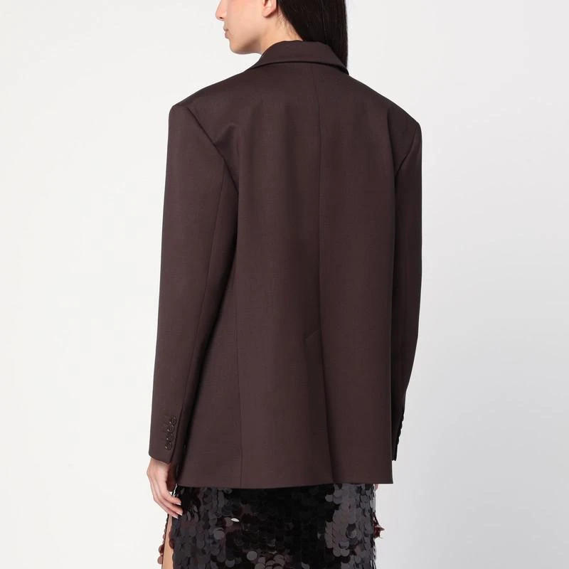 P.A.R.O.S.H. Single-breasted brown wool jacket 3