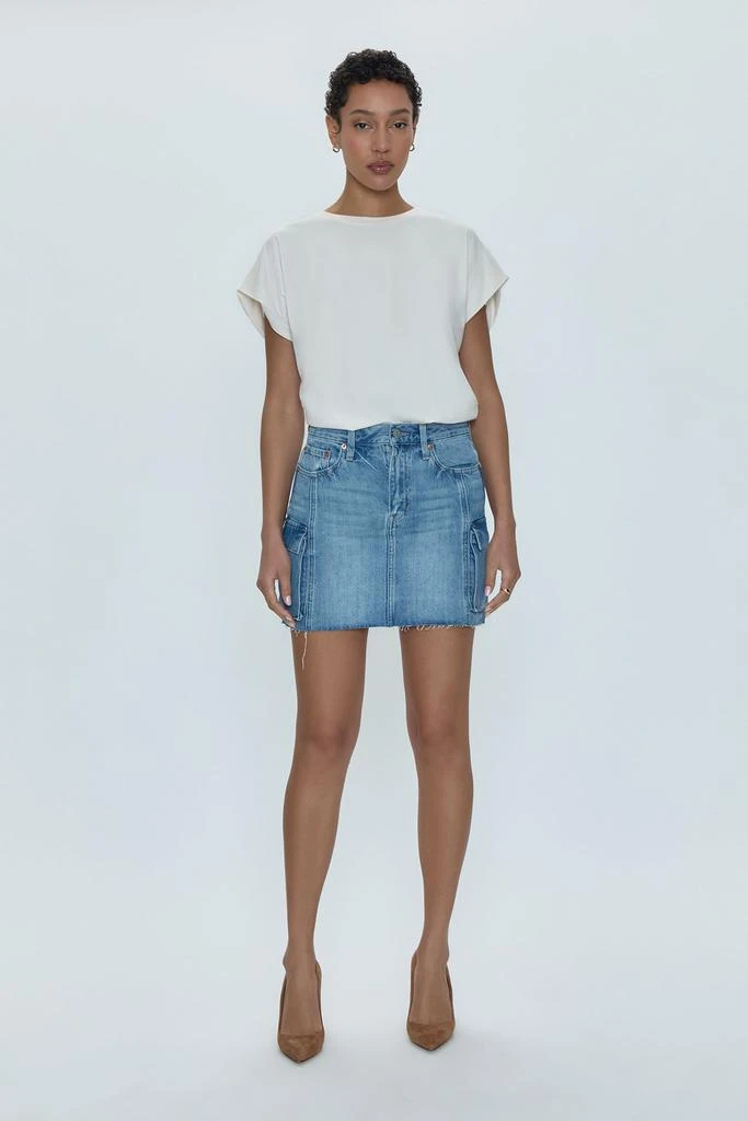 Pistola Denim Rhea Mid Rise Mini Skirt - Heat 4