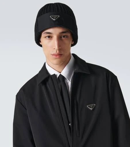 Prada Wool and Re-Nylon gabardine hat 2