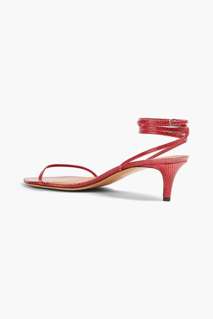 Isabel Marant Aridee snake-effect leather sandals 3