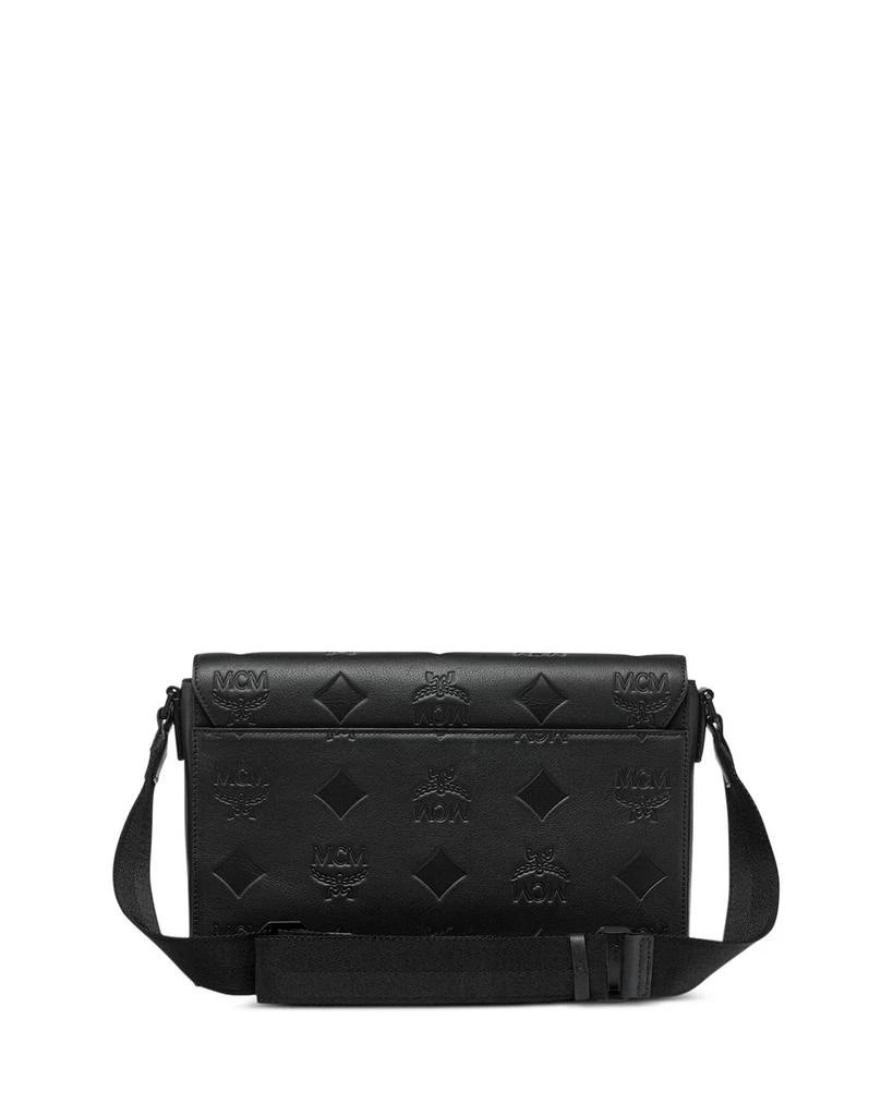 MCM Klassik Small Maxi Monogram Embossed Leather Messenger Bag 4