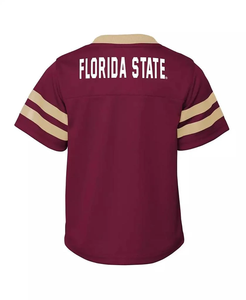 Outerstuff Toddler Boys and Girls Garnet Florida State Seminoles Two-Piece Red Zone Jersey and Pants Set 3