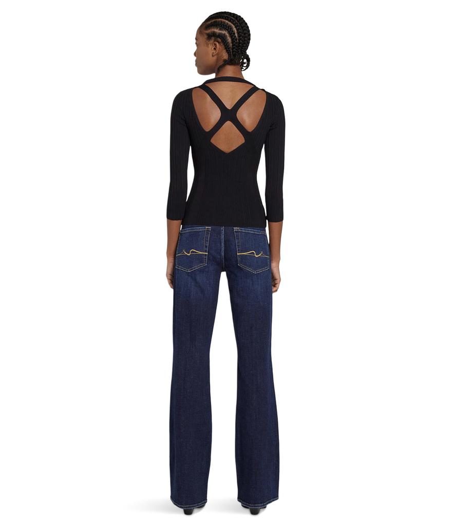 7 For All Mankind Detail Back Rib Top