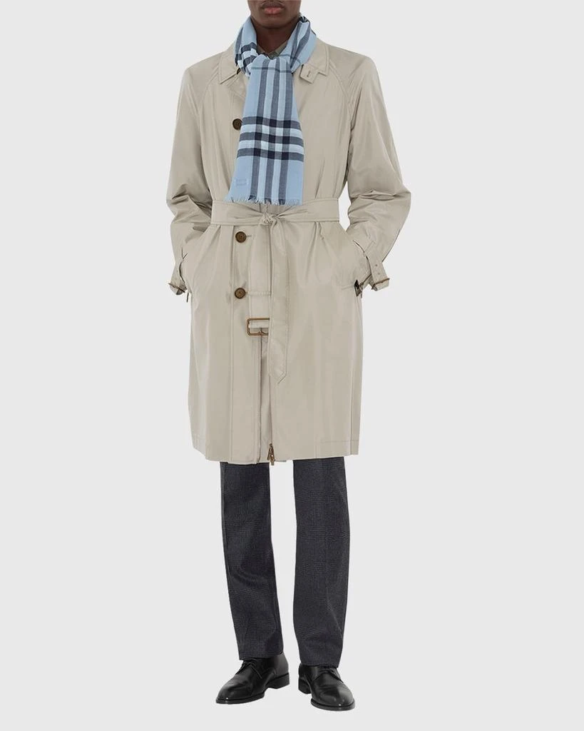 Burberry Men's Giant Check Lightweight Wool Scarf 2