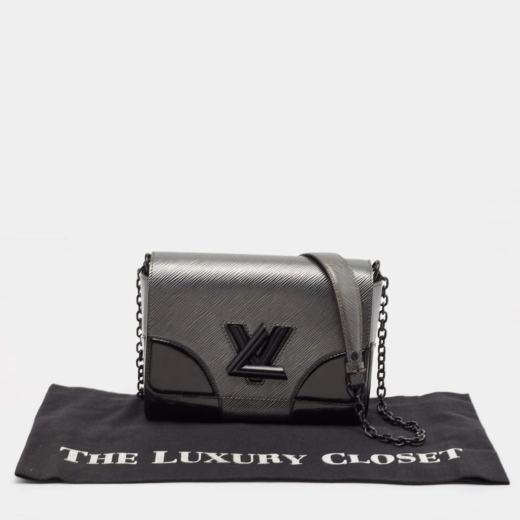 Louis Vuitton Louis Vuitton Anthracite Nacre/Black Epi Leather Twist MM Bag 14