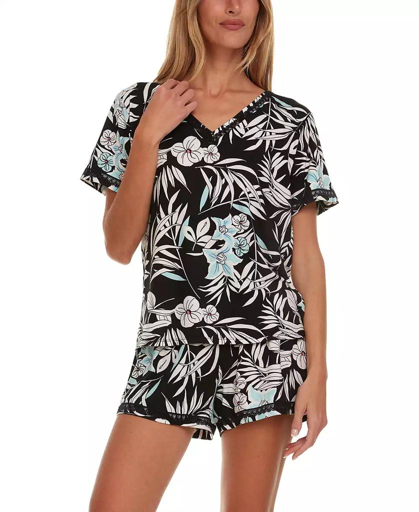Flora Nikrooz Women's 2-Pc Elina Printed Knit Pajama Set