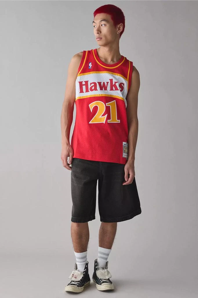 Mitchell & Ness Mitchell & Ness NBA Atlanta Hawks 1986-87 Dominique Wilkins Basketball Jersey Tank Top 3