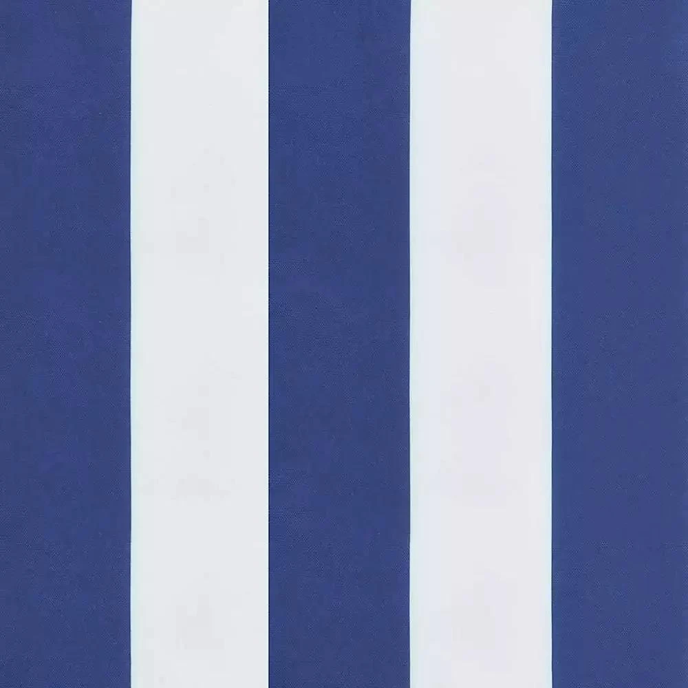 vidaXL Garden Bench Cushions 2pcs Blue&White Stripe 47.2"x19.7"x2.8" Fabric 4