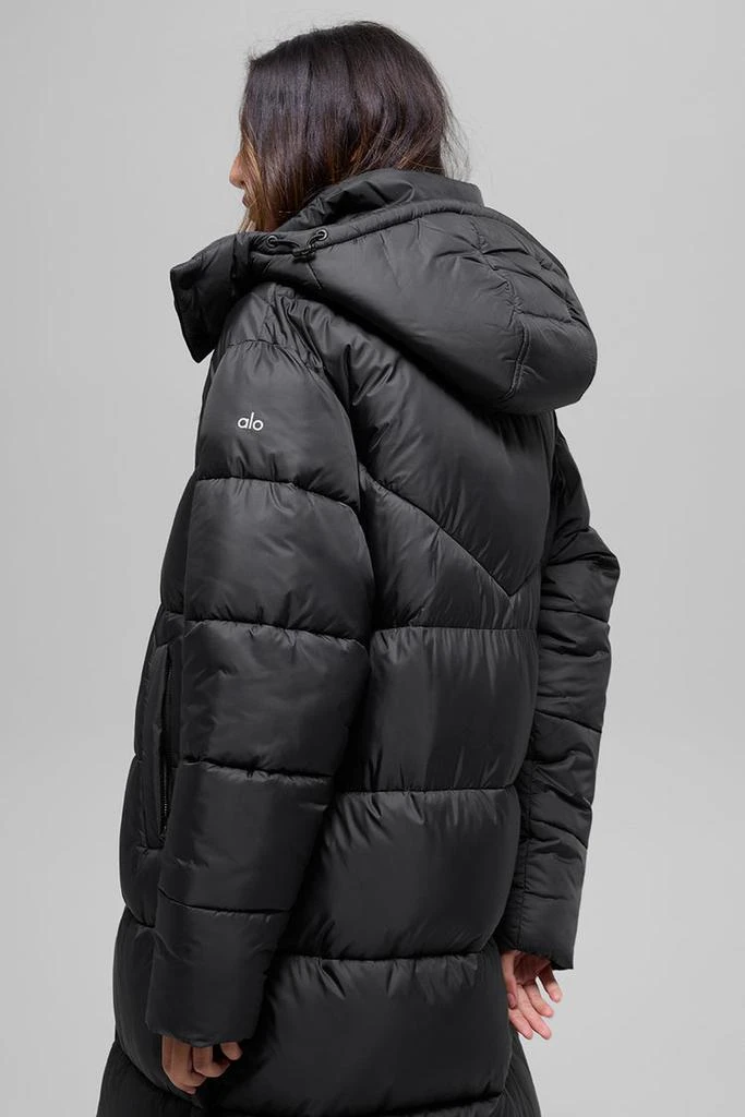 Alo Gold Rush Puffer Trench - Black 3