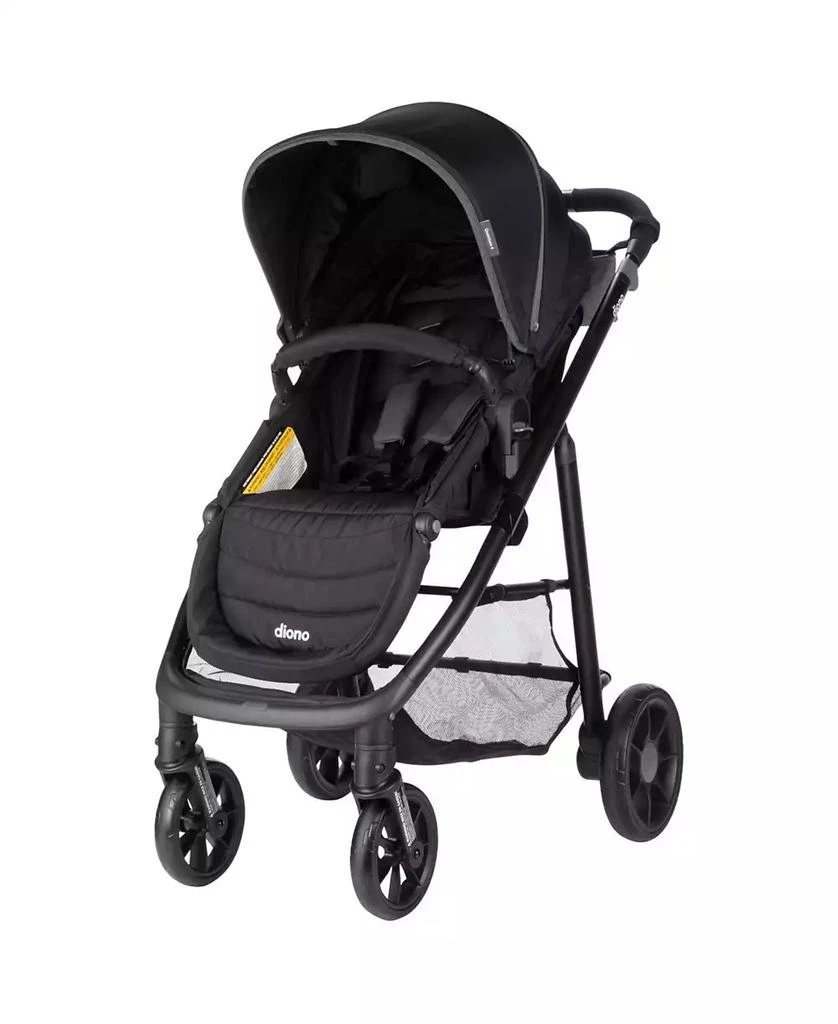 Diono Quantum 4 3-in-1 Travel System with LiteClik30 R SafePlus Infant Car Seat and Base, Gray Slate 8
