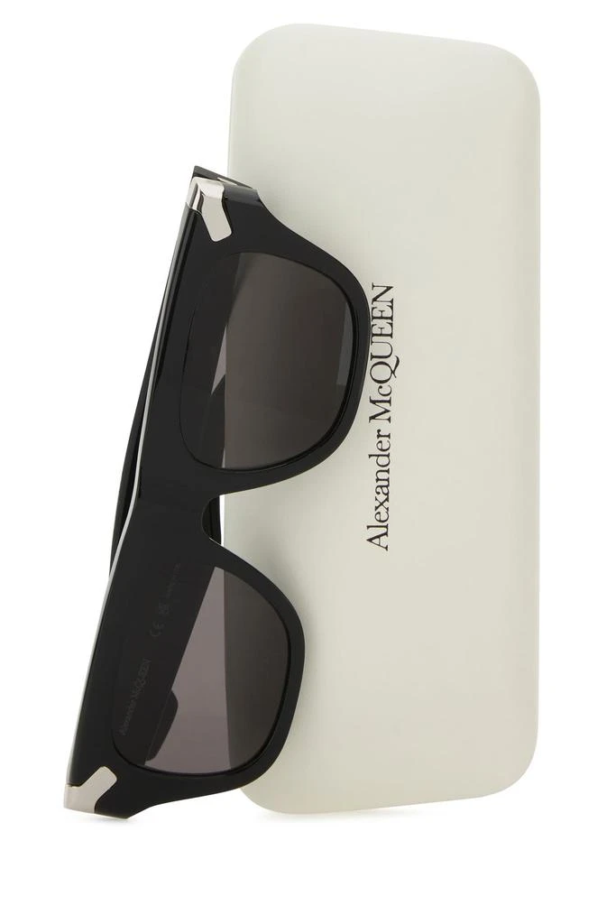 Alexander Mcqueen Black acetate Punk Rivet sunglasses 2