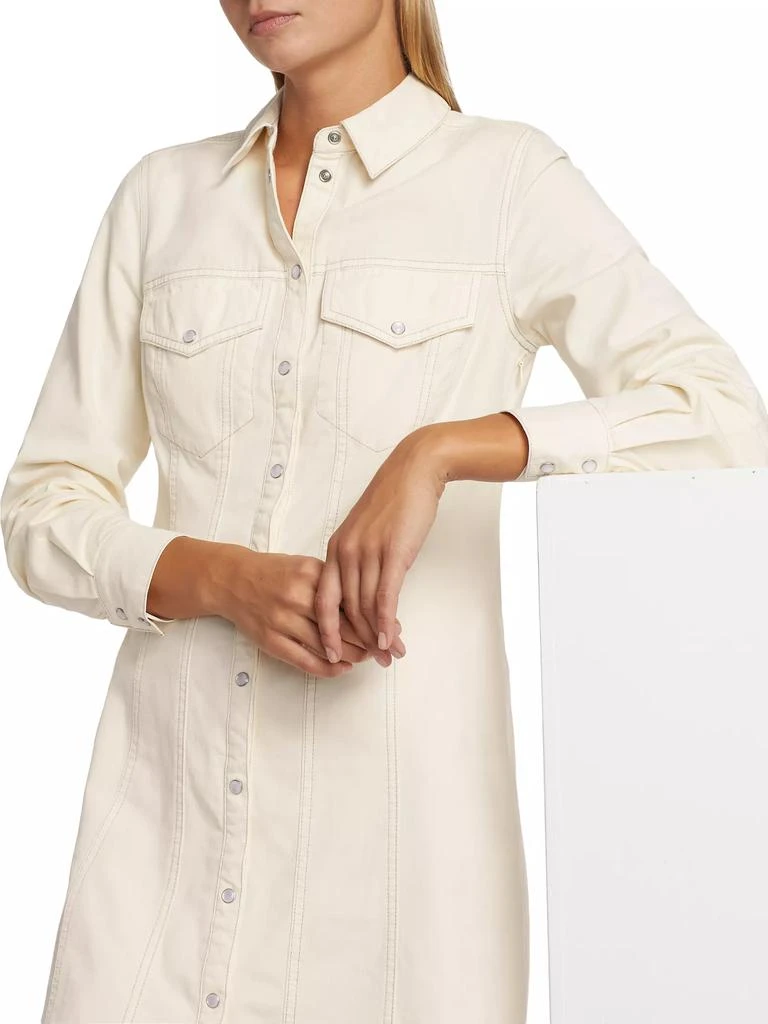 VERONICA BEARD Tami Seamed Denim Minidress 6