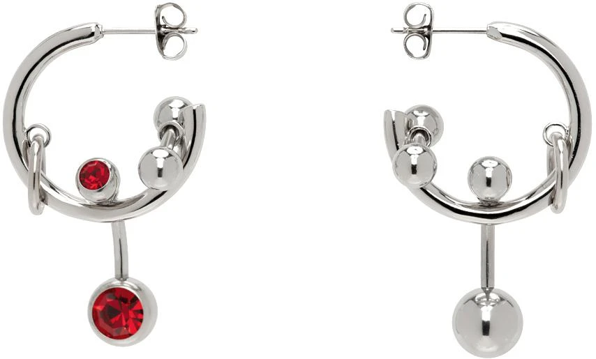 Justine Clenquet Silver Ashley Earrings 1