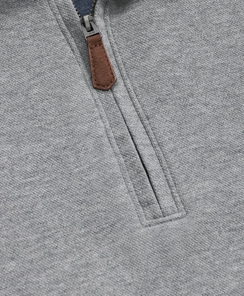 Brooks Brothers Cotton Blend Pique Quarter-Zip 2