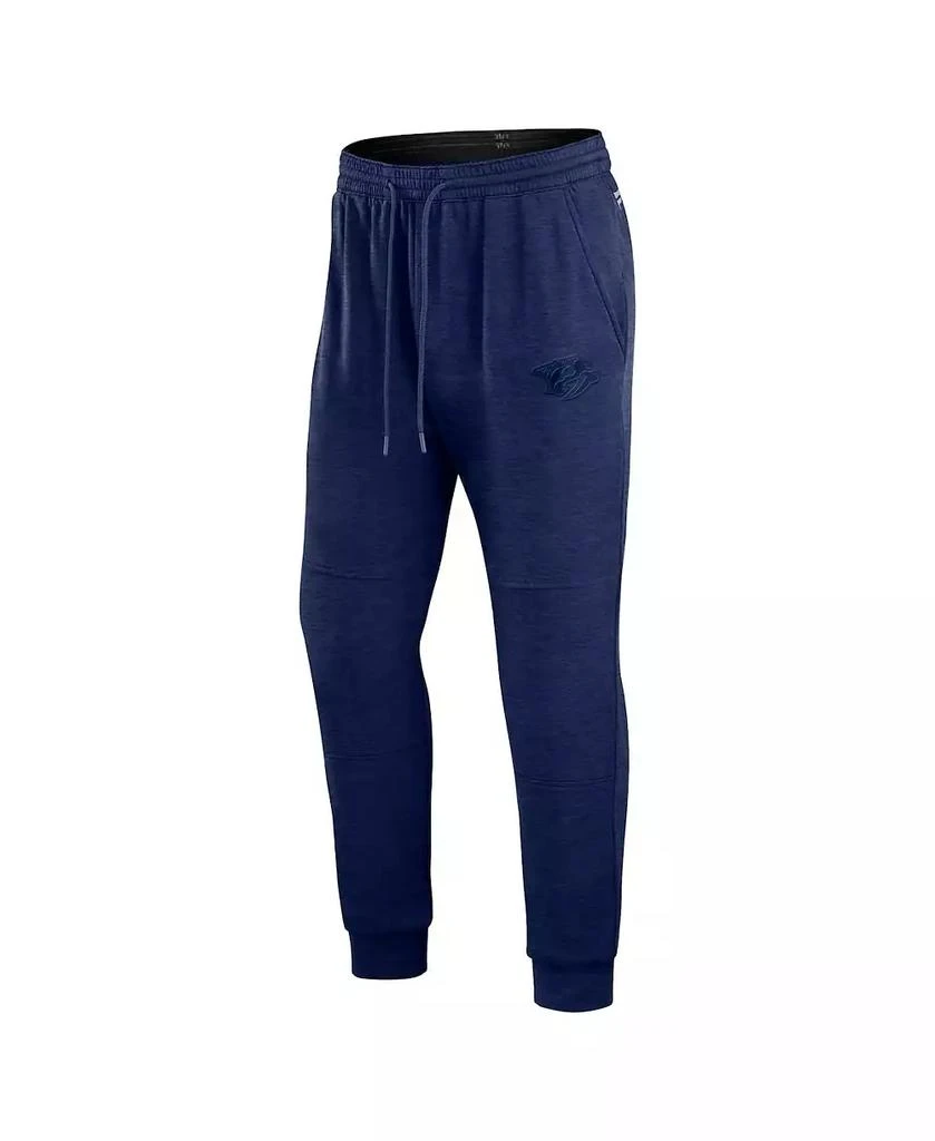Fanatics Men's Heather Navy Nashville Predators Authentic Pro Road Jogger Sweatpants 3