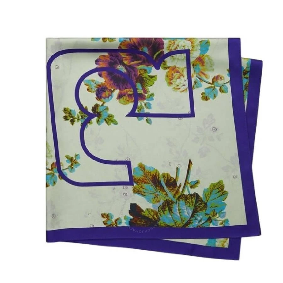 Tory Burch Floral Printed Square Silk Scarf 3