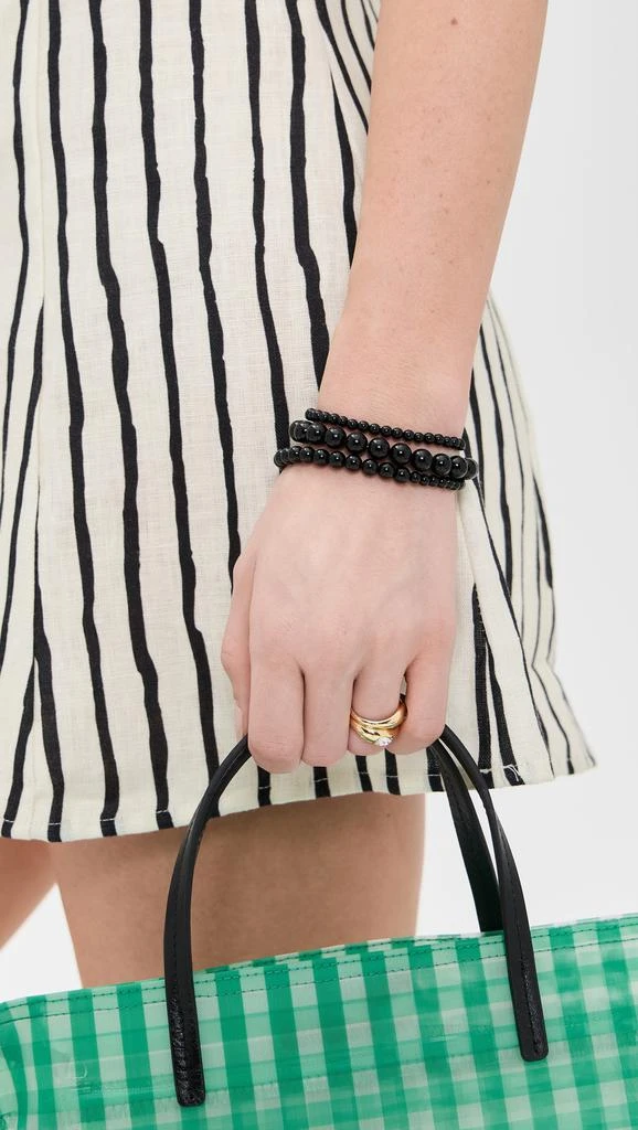 Shashi Miller Onyx Stretch Wrap Bracelet/Necklace 2