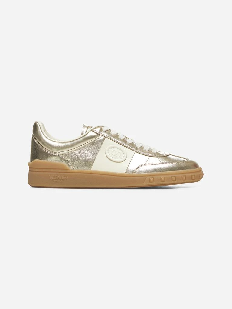 Valentino Gold laminated calfskin Upvillage sneakers 1