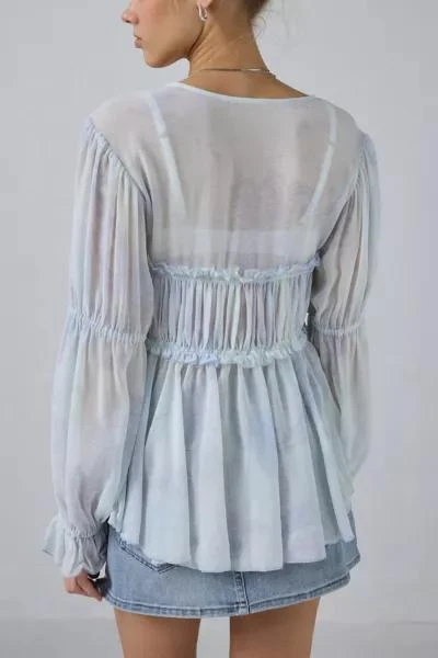 Kimchi Blue Kimchi Blue Amelia Sheer Tie-Front Blouse 4