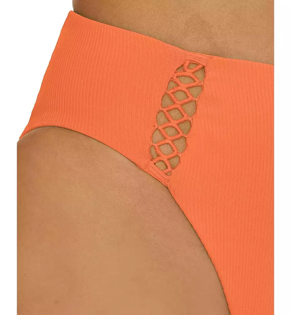 Becca Women's Modern Edge Rib High-Waist Bikini Bottoms 1