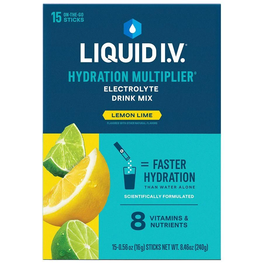 Liquid I.V. Electrolyte Drink Mix Lemon Lime, 15ct 1