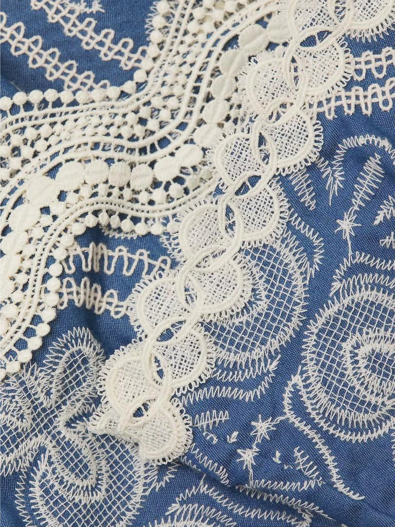 Waimari Time Adaline Embroidered Cotton Minidress 6