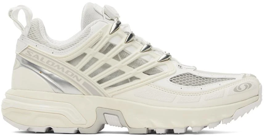Salomon White & Silver ACS Pro Sneakers 1