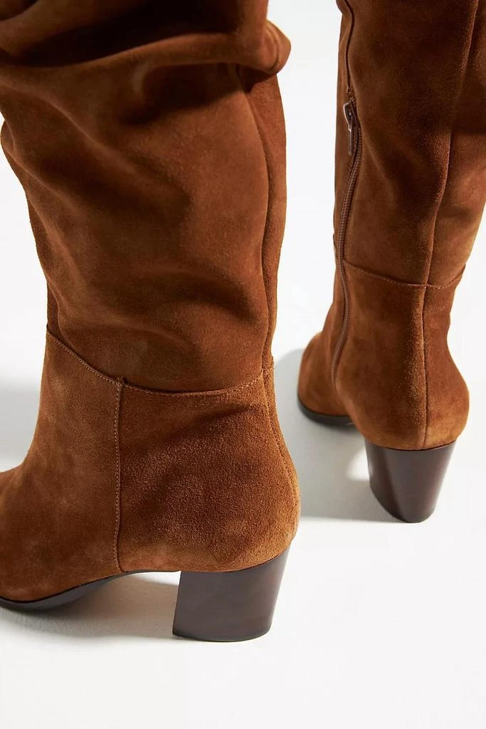 Bernardo Fallyn Rusched Calf Boots In Cognac 3