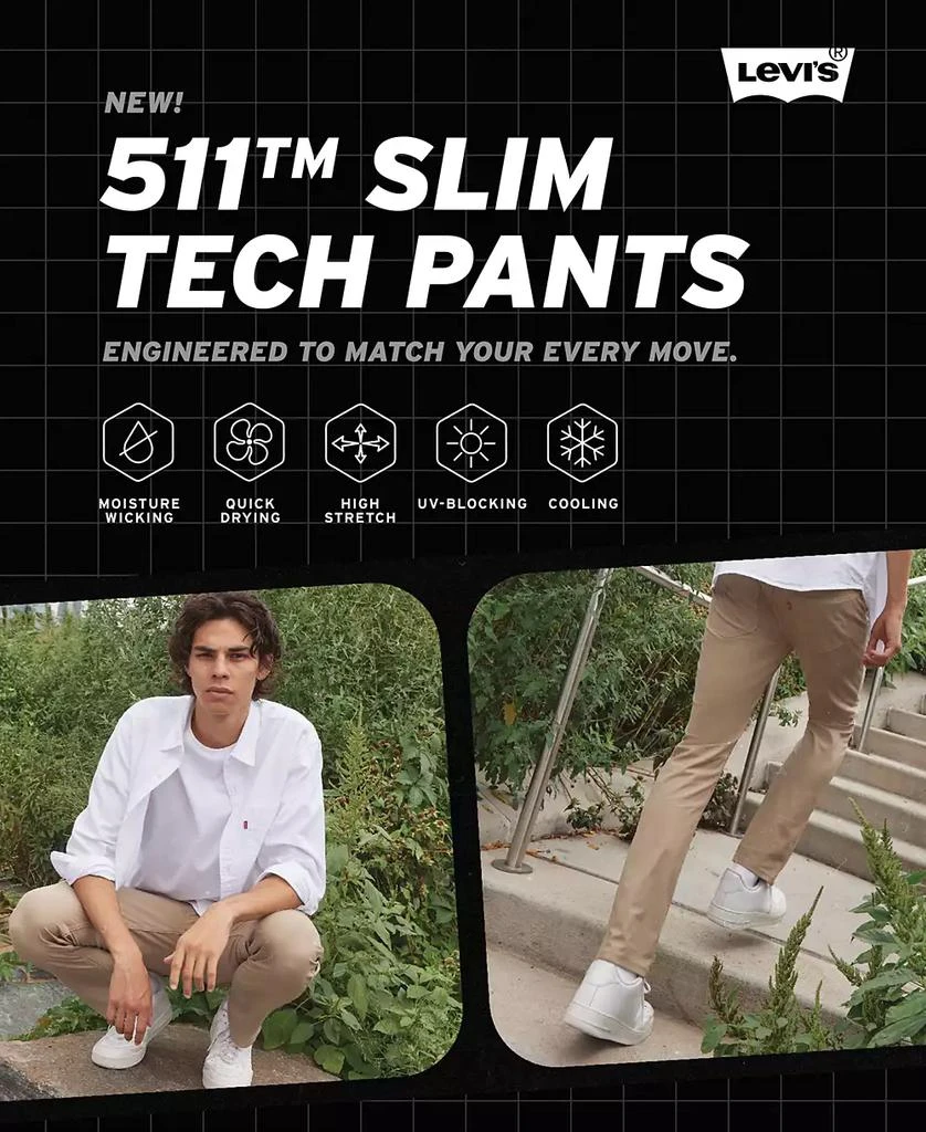 Levi's Men's 511 Slim-Fit Flex-Tech Pants 4
