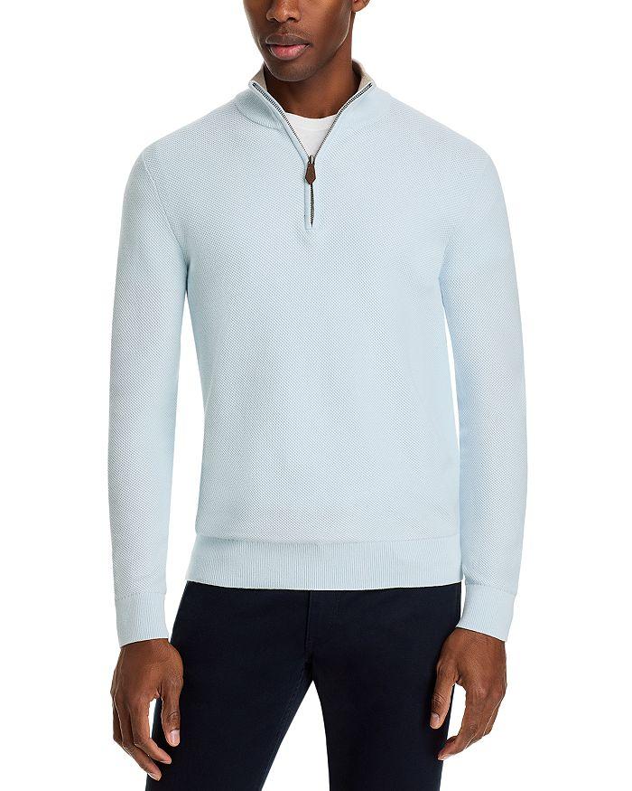 The Men's Store at Bloomingdale's Regular Fit Quarter Zip Sweater - Exclusive