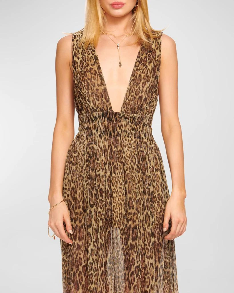 Ramy Brook Leopard Stripe Alvina Maxi Dress 2