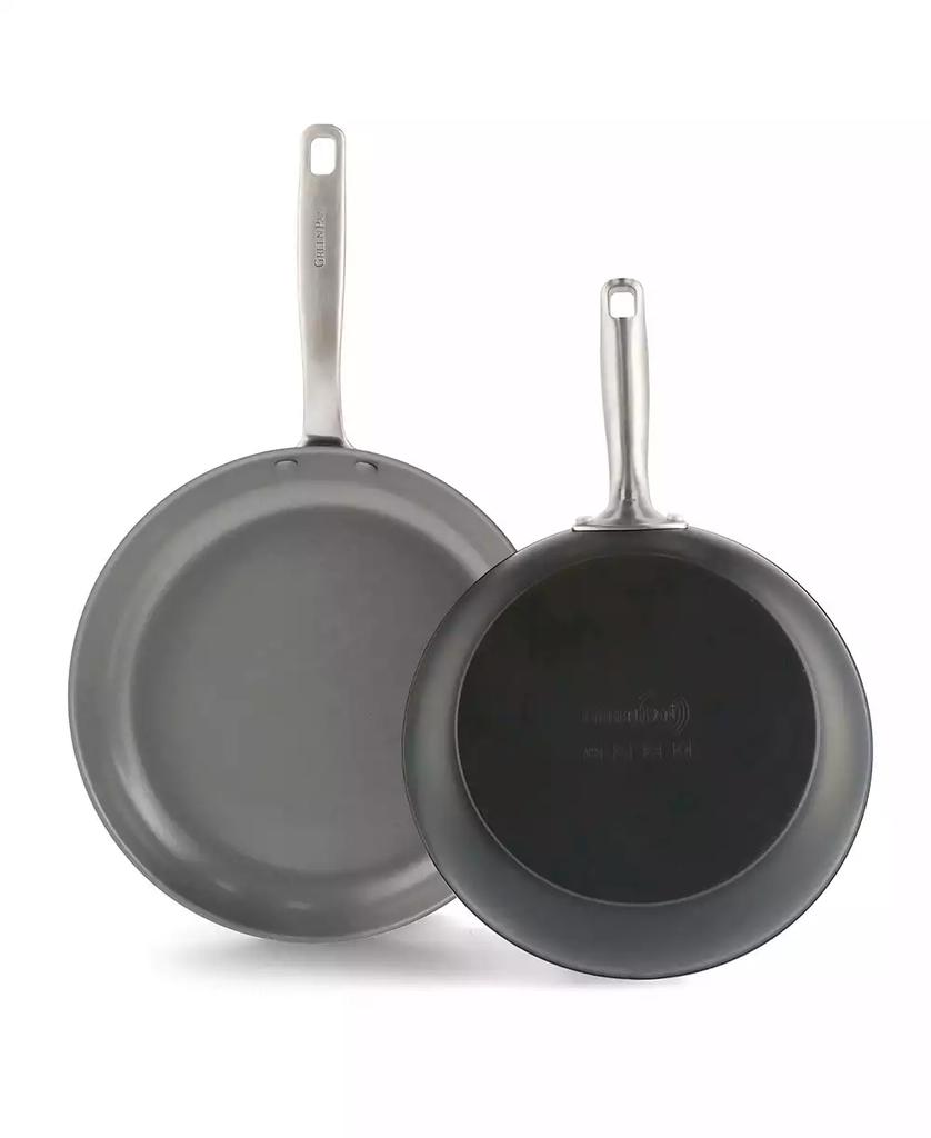 Greenpan Chatham Hard Anodized Ceramic Nonstick 2 Piece Frying Pan Set