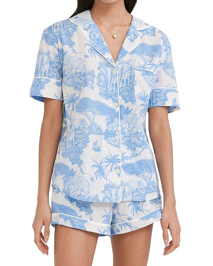 Desmond & Dempsey Loxodonta Short Pajama Set