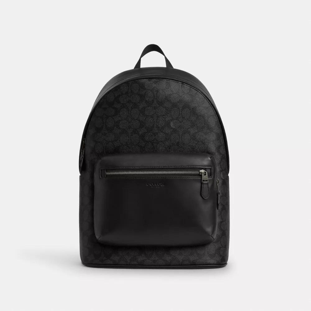 Coach West Backpack In Signature Canvas